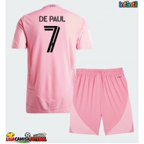 Camisa de Futebol Inter Miami Rodrigo De Paul #7 Equipamento Principal Infantil 2026-27 Manga Curta (+ Calças curtas)